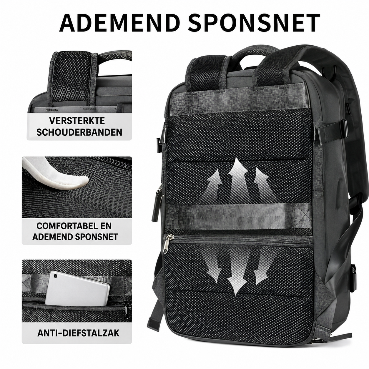 Reisrugzak Dames 35L Waterdicht & Perfect als Handbagage
