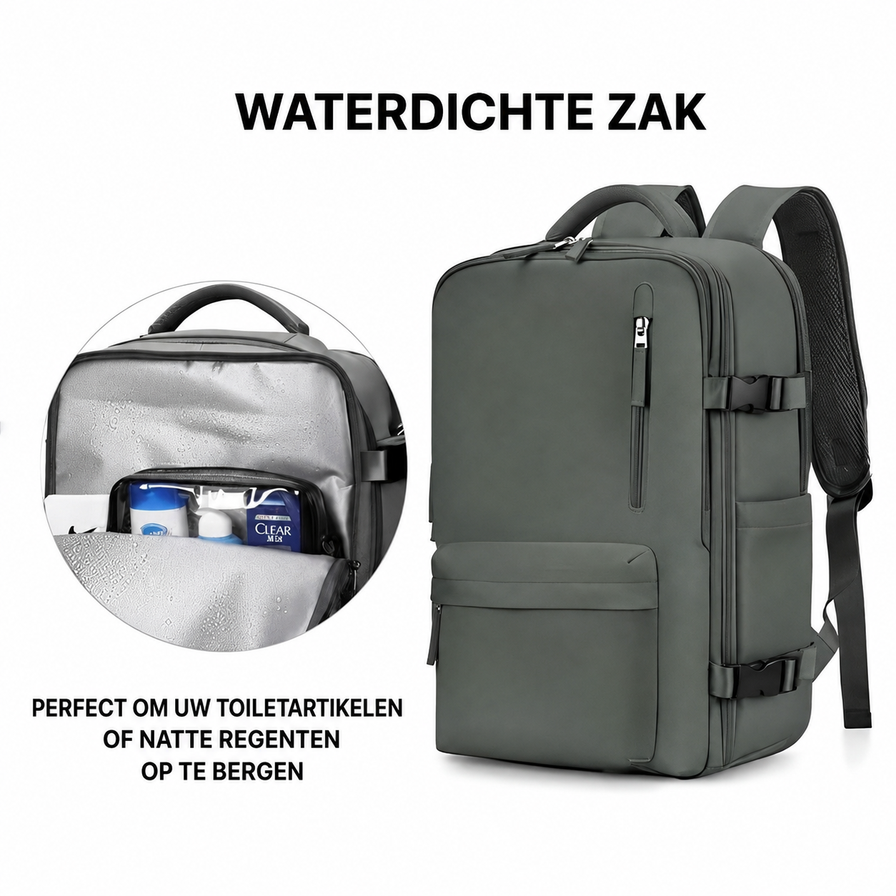 Reisrugzak Dames 35L Waterdicht & Perfect als Handbagage